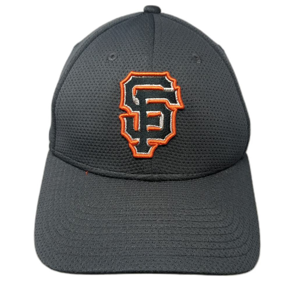 New Era MLB San Francisco Giants Baseball Cap Gray Orange M 39THIRTY Stretch